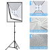 Комплект Puluz PKT3134EU (2 x софтбокси - 50 x 70 см, 2 x стійки, 8 LED лампи - 20 Ватт)