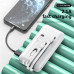 Повер банк (powerbank) Letang LT-S160 — 20000 ma, 2,1 A з вбудованими кабелями Micro-USB, Type C, USB-A X 2