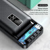 Повер банк (powerbank) Letang LT-S160 — 20000 ma, 2,1 A з вбудованими кабелями Micro-USB, Type C, USB-A X 2