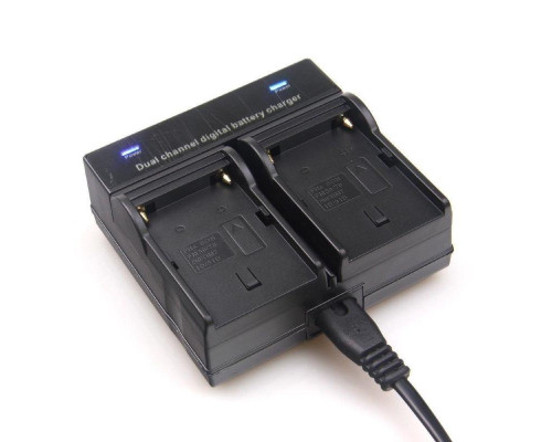 Зарядний пристрій DC-DUAL для 2 x АКБ Sony NP-F550, NP-F570, NP-F750, NP-770, NP-F950, NP-F960, NP-F970