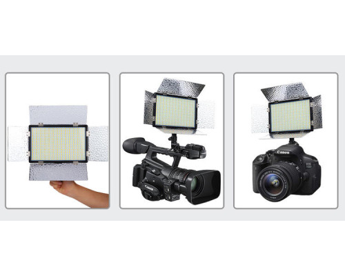 LED — освітлювач, відеосвітло Teyeleec N-520PRO (3200-5600 K) у комплекті з мережевим адаптером — живлення від 220 В