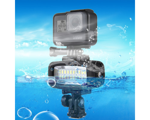 Лампа LED світло водонепроникна від Puluz PU222, LED підсвічування для екшн-камер Xiaomi YI, SJCam, GoPRO
