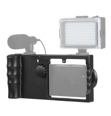 Універсальна клітка, рамка, тримач Puluz PU3067L для телефону - смартфона з кнопкою Bluetooth