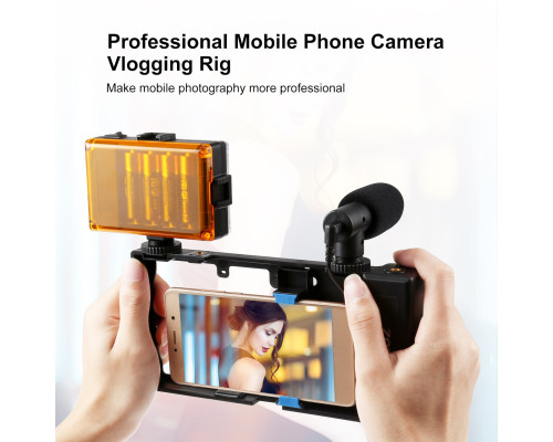 Універсальна клітка, рамка, тримач Puluz PU3067L для телефону - смартфона з кнопкою Bluetooth спуском