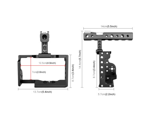 Клітка Puluz PU3053B для фотоапаратів Sony A6600 (ILCE-6600)