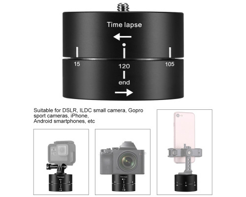 Штатив-таймер, що обертається, для Time Lapse від Puluz PU3516 для Gopro, SJCAM, Xiaomi та інших екшен камер