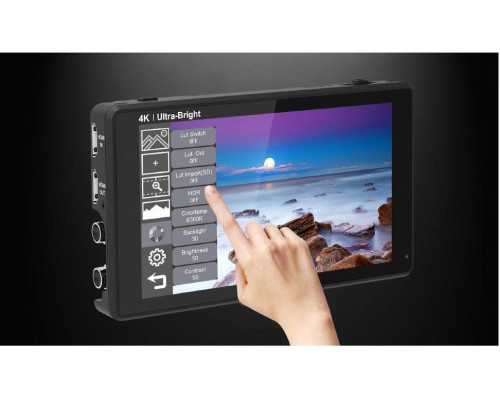 Накамерний монітор, дисплей FeelWorld LUT6S 6" дюймів (HDMI/SDI 2600nits HDR/3D LUT 4K)