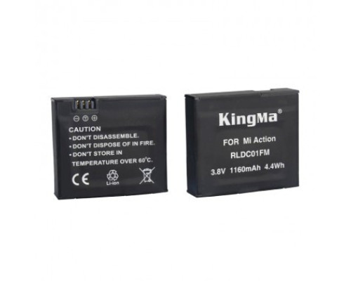 Акумулятор KingMa RLDC01FM для екшн камери XIAOMI MIJIA 4К (1160 ма)