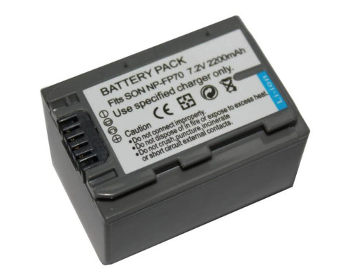 Акумулятор NP-FP70 для камер SONY (замінюємо з NP-FP30, NP-FP50, NP-FP60) аналог на 2200 ма