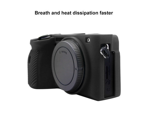 Захисний силіконовий чохол Puluz PU7134B для фотоапаратів SONY A6600 - чорний