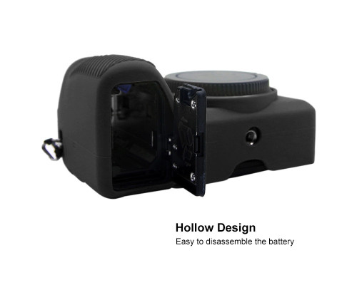 Захисний силіконовий чохол Puluz PU7134B для фотоапаратів SONY A6600 - чорний