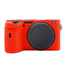 Захисний силіконовий чохол Puluz PU7134R для фотоапаратів SONY A6600 - червоний