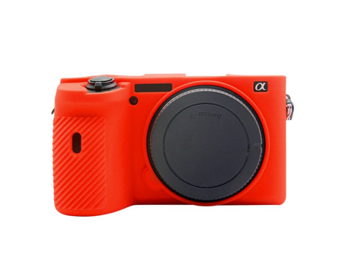 Захисний силіконовий чохол Puluz PU7134R для фотоапаратів SONY A6600 - червоний