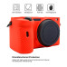Захисний силіконовий чохол Puluz PU7134R для фотоапаратів SONY A6600 - червоний