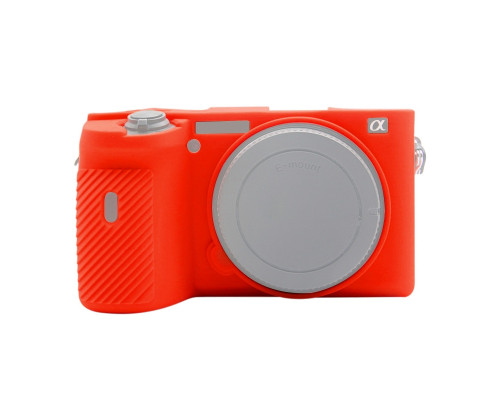 Захисний силіконовий чохол Puluz PU7134R для фотоапаратів SONY A6600 - червоний
