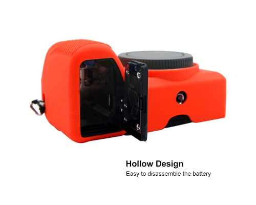 Захисний силіконовий чохол Puluz PU7134R для фотоапаратів SONY A6600 - червоний
