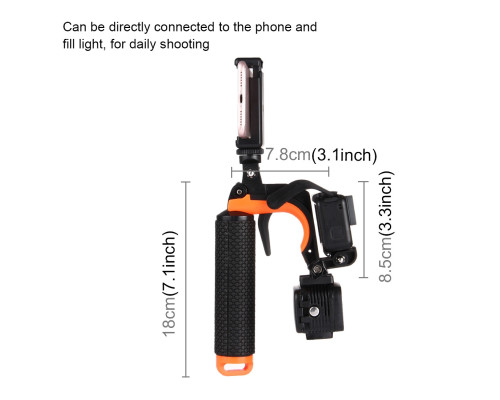 Монопод с креплением-пистолетом 3 в 1 Puluz PU301 (Gadgets Section Pistol Trigger Set) для Gopro, SJCAM Xiaomi