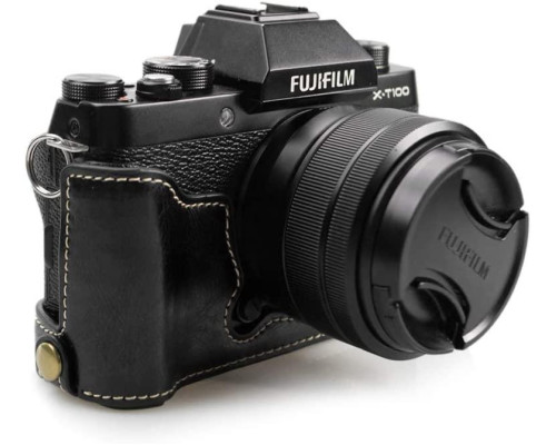 Захисний футляр - чохол для основи фотоапарата Fujifilm X-T100 з доступом до акумулятора - чорний