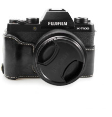 Захисний футляр - чохол для основи фотоапарата Fujifilm X-T100 з доступом до акумулятора - чорний