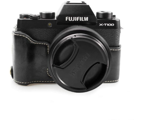 Захисний футляр - чохол для основи фотоапарата Fujifilm X-T100 з доступом до акумулятора - чорний