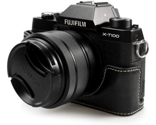 Захисний футляр - чохол для основи фотоапарата Fujifilm X-T100 з доступом до акумулятора - чорний