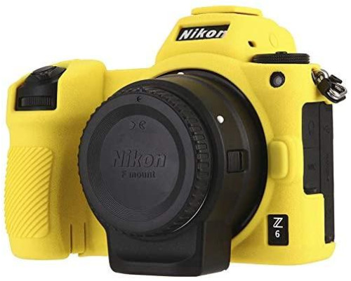 Захисний силіконовий чохол для фотоапаратів Nikon Z6, Z6 II, Z7, Z7 II - жовтий