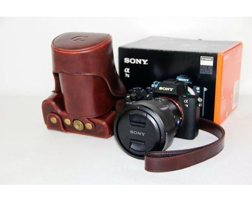 Захисний футляр - чохол для фотоапаратів SONY A7 II, A7 III, A7r II, A7r III, A7s II - кава