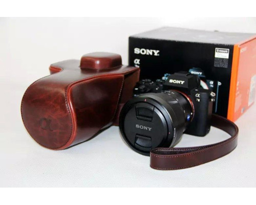 Захисний футляр - чохол для фотоапаратів SONY A7 II, A7 III, A7r II, A7r III, A7s II - кава
