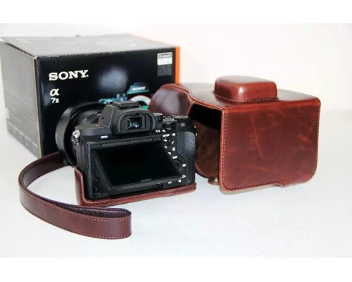 Захисний футляр - чохол для фотоапаратів SONY A7 II, A7 III, A7r II, A7r III, A7s II - кава