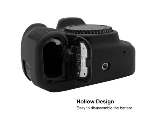 Захисний силіконовий чохол Puluz PU7133B для фотоапаратів Canon EOS 90D - чорний