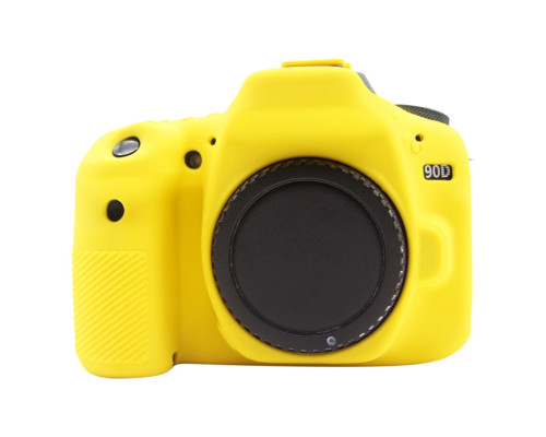 Захисний силіконовий чохол Puluz PU7133Y для фотоапаратів Canon EOS 90D - жовтий
