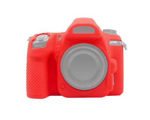 Захисний силіконовий Puluz PU7135R чохол для фотоапаратів Nikon D780 - червоний
