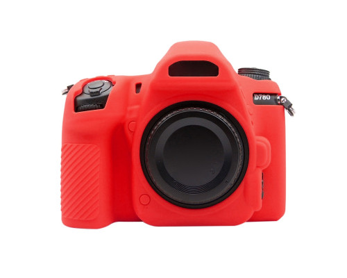Захисний силіконовий Puluz PU7135R чохол для фотоапаратів Nikon D780 - червоний