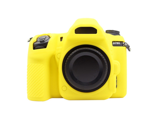 Захисний силіконовий Puluz PU7135Y чохол для фотоапаратів Nikon D780 - жовтий