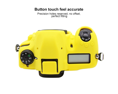 Захисний силіконовий Puluz PU7135Y чохол для фотоапаратів Nikon D780 - жовтий