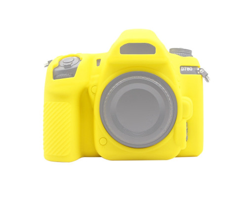 Захисний силіконовий Puluz PU7135Y чохол для фотоапаратів Nikon D780 - жовтий