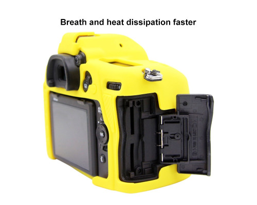 Захисний силіконовий Puluz PU7135Y чохол для фотоапаратів Nikon D780 - жовтий