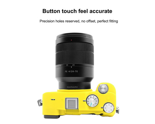 Захисний силіконовий чохол Puluz PU7139Y для фотоапаратів Sony Sony A7C/ILCE-7C - жовтий