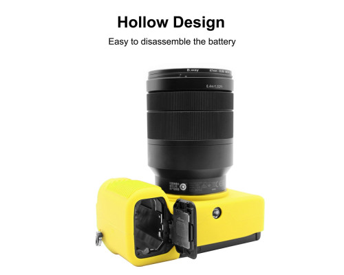 Захисний силіконовий чохол Puluz PU7139Y для фотоапаратів Sony Sony A7C/ILCE-7C - жовтий