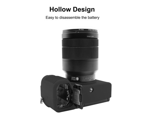 Захисний силіконовий чохол Puluz PU7139B для фотоапаратів SONY Sony A7C/ILCE-7C - чорний