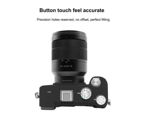 Захисний силіконовий чохол Puluz PU7139B для фотоапаратів SONY Sony A7C/ILCE-7C - чорний