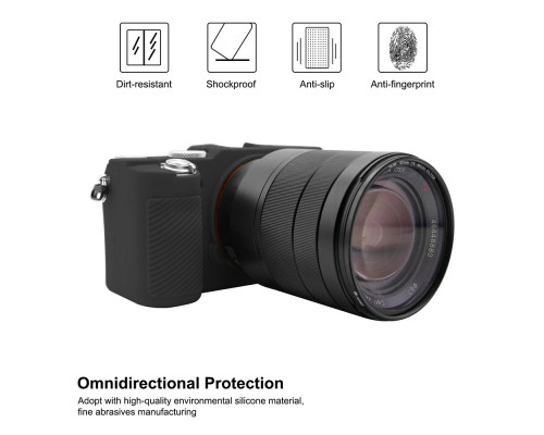Захисний силіконовий чохол Puluz PU7139B для фотоапаратів SONY Sony A7C/ILCE-7C - чорний