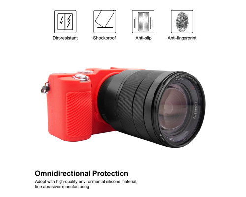 Захисний силіконовий чохол Puluz PU7139R для фотоапаратів Sony Sony A7C/ILCE-7C - червоний