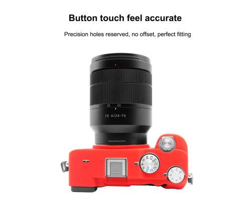 Захисний силіконовий чохол Puluz PU7139R для фотоапаратів Sony Sony A7C/ILCE-7C - червоний
