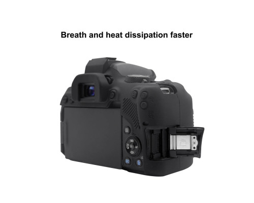 Захисний силіконовий чохол Puluz PU7137B для фотоапаратів Canon EOS 850D - чорний