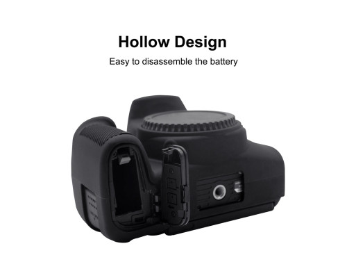 Захисний силіконовий чохол Puluz PU7137B для фотоапаратів Canon EOS 850D - чорний