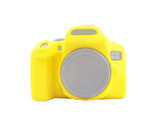Захисний силіконовий чохол Puluz PU7137Y для фотоапаратів Canon EOS 850D - жовтий