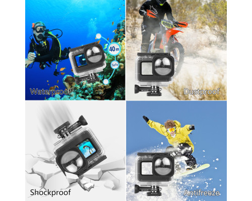Аквабокс, водонепроникний бокс Puluz PU559T для екшн камер GoPro Hero 9, 10 (до 40 метрів)