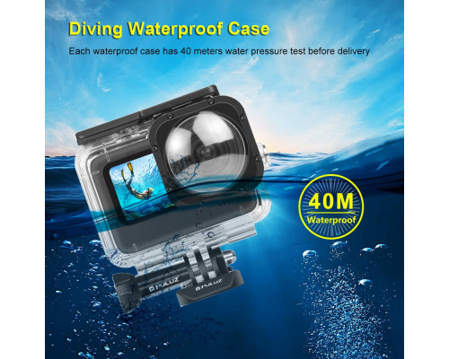 Аквабокс, водонепроникний бокс Puluz PU559T для екшн камер GoPro Hero 9, 10 (до 40 метрів)