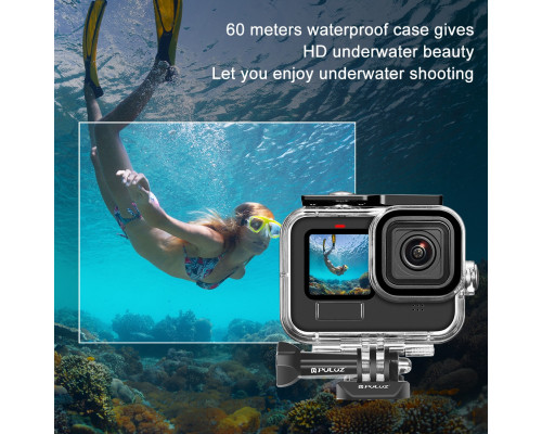 Аквабокс, водонепроникний бокс Puluz PU527 для екшн камер GoPro Hero 9, 10, 11, 12 (до 60 метрів)